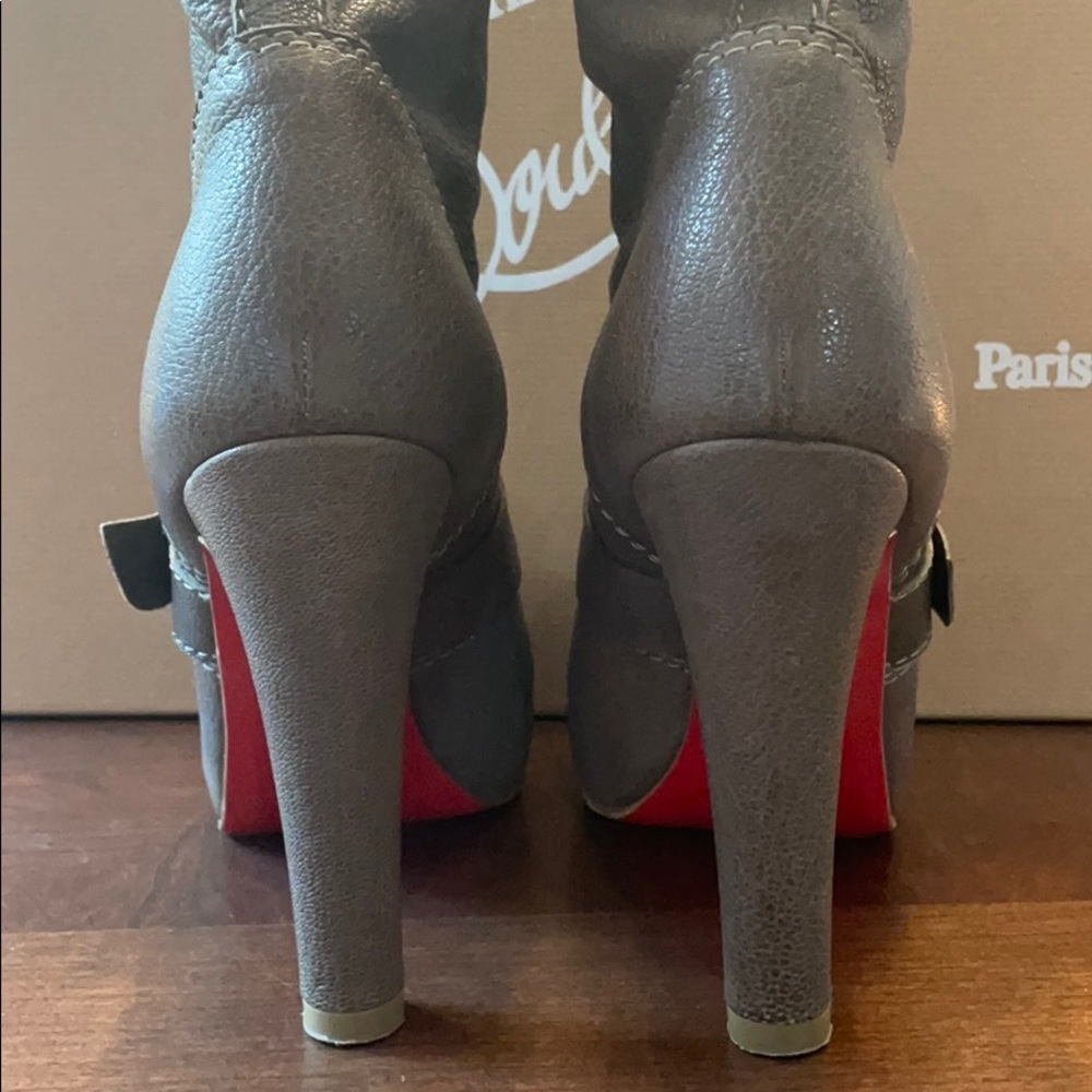 Christian Louboutin  flanavec 120 boots, taupe - Picture 4 of 12